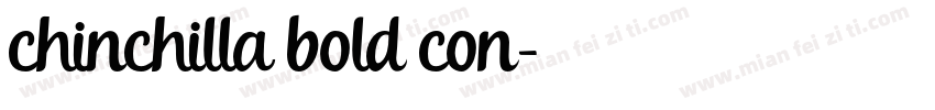 chinchilla bold con字体转换